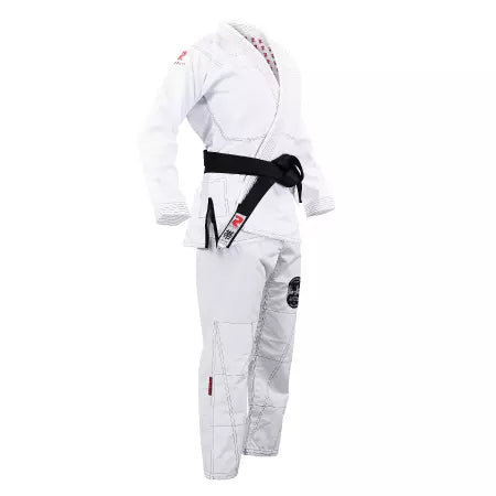Tenue de BJJ Luta Fightart blanc/bleu/noir IBJJF