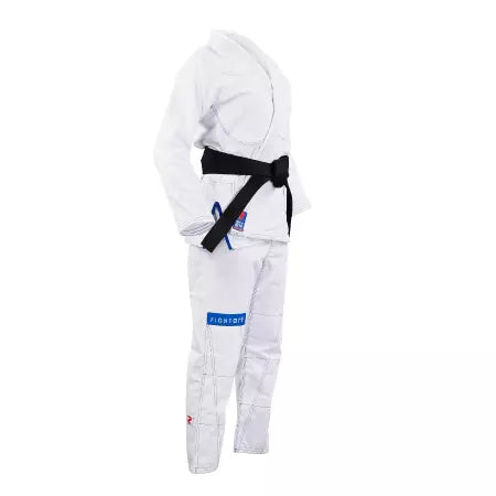 Tenue de BJJ Treino Fightart blanc/bleu/noir