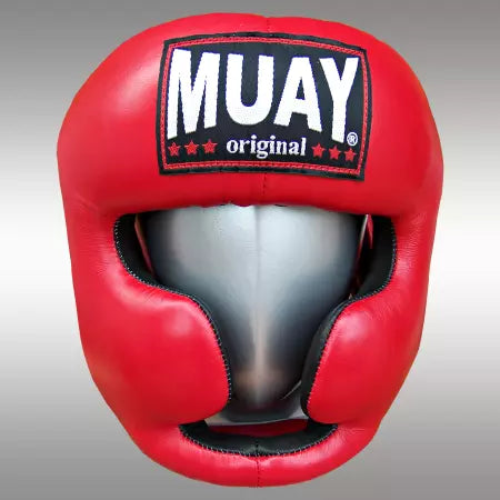 Casque de Boxe MUAY avec mentionniere en cuir