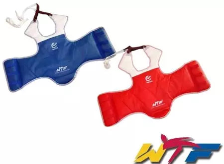 Plastron réversible Taekwondo avec protection épaule WTF