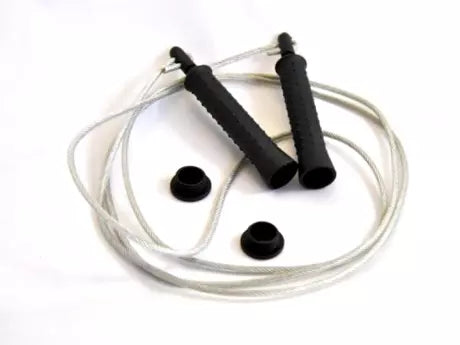 Corde à sauter câble avec poignées plastiques lestables